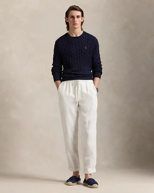 Ralph Lauren| Pull en coton torsadé Bleu Marine