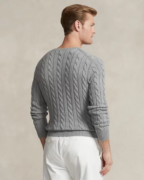 Ralph Lauren| Pull en coton torsadé Gris